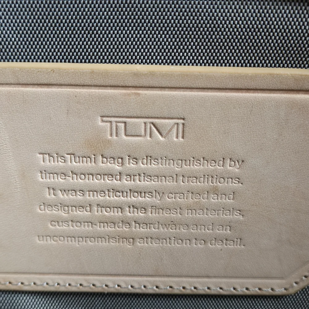 Tumi Cognac Brown Leather Briefcase